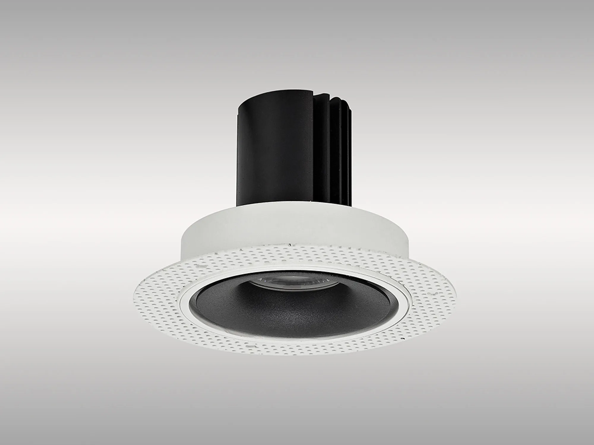 DM202172  Bolor T 12 Tridonic Powered 12W 2700K 1200lm 24° CRI>90 LED Engine White/Black Trimless Fixed Recessed Spotlight, IP20